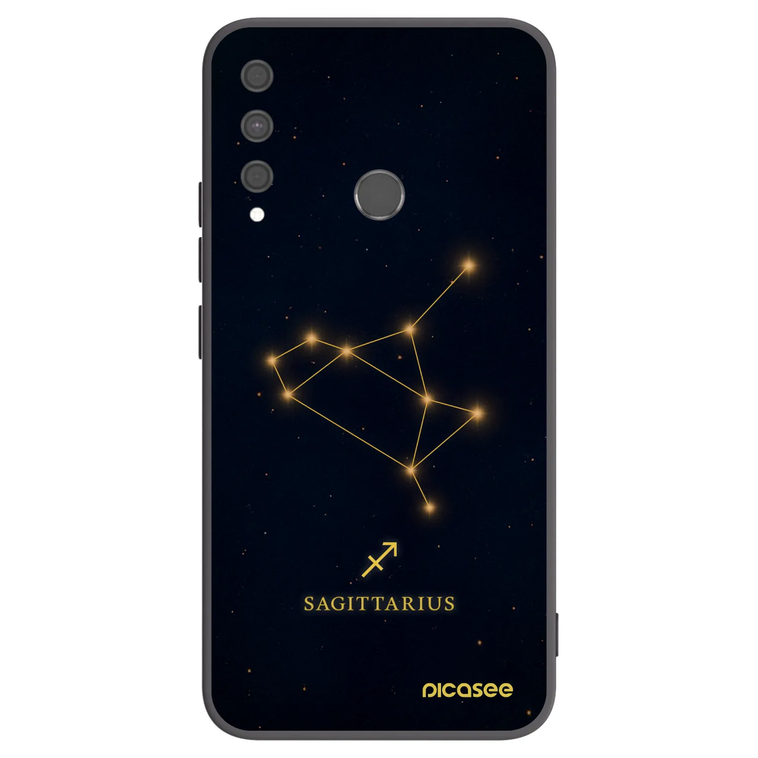 Picasee fekete szilikon tok az alábbi mobiltelefonokra Huawei P40 Lite E - SAGITTARIUS