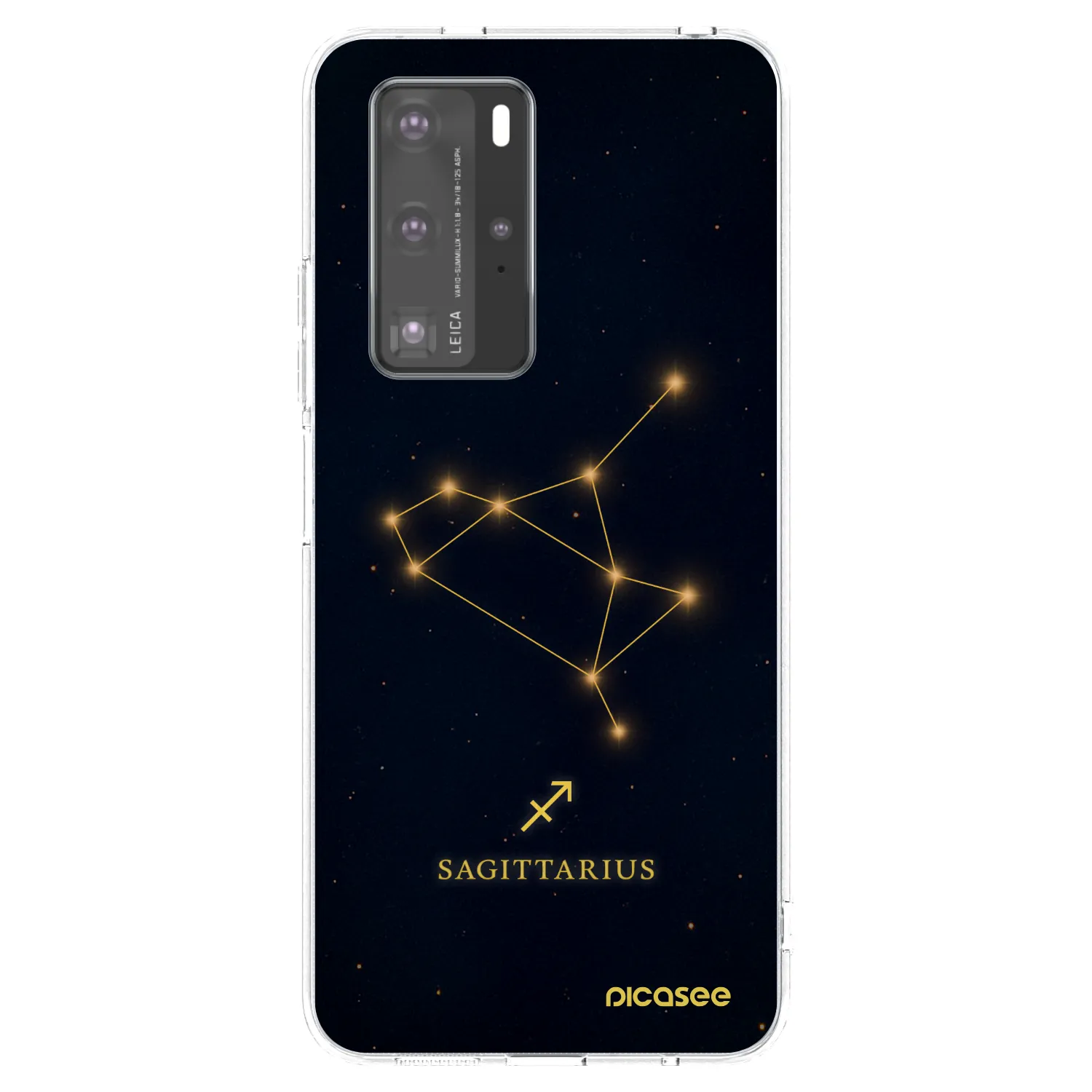 Picasee átlátszó szilikon tok az alábbi mobiltelefonokra Huawei P40 Pro - SAGITTARIUS