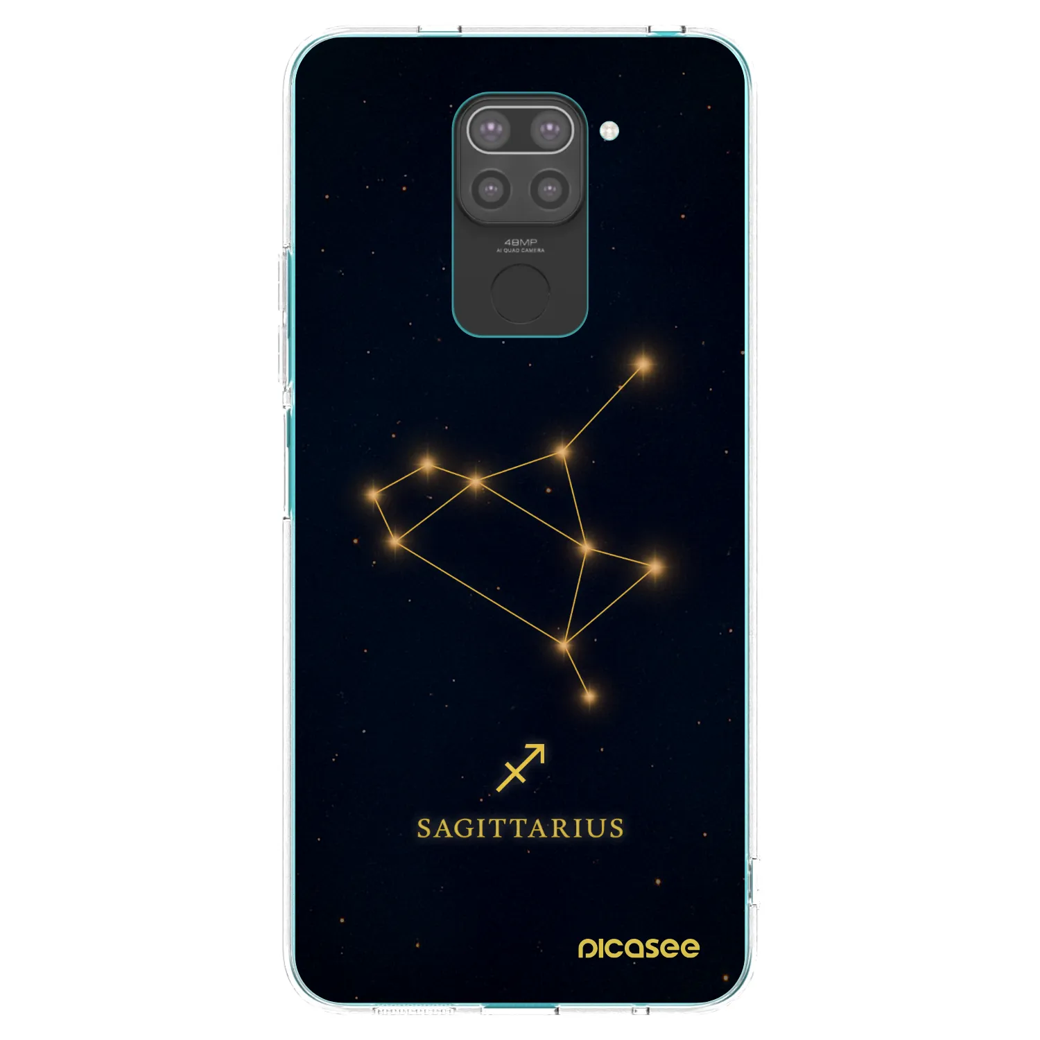 Picasee fekete szilikon tok az alábbi mobiltelefonokra Xiaomi Redmi Note 9 - SAGITTARIUS
