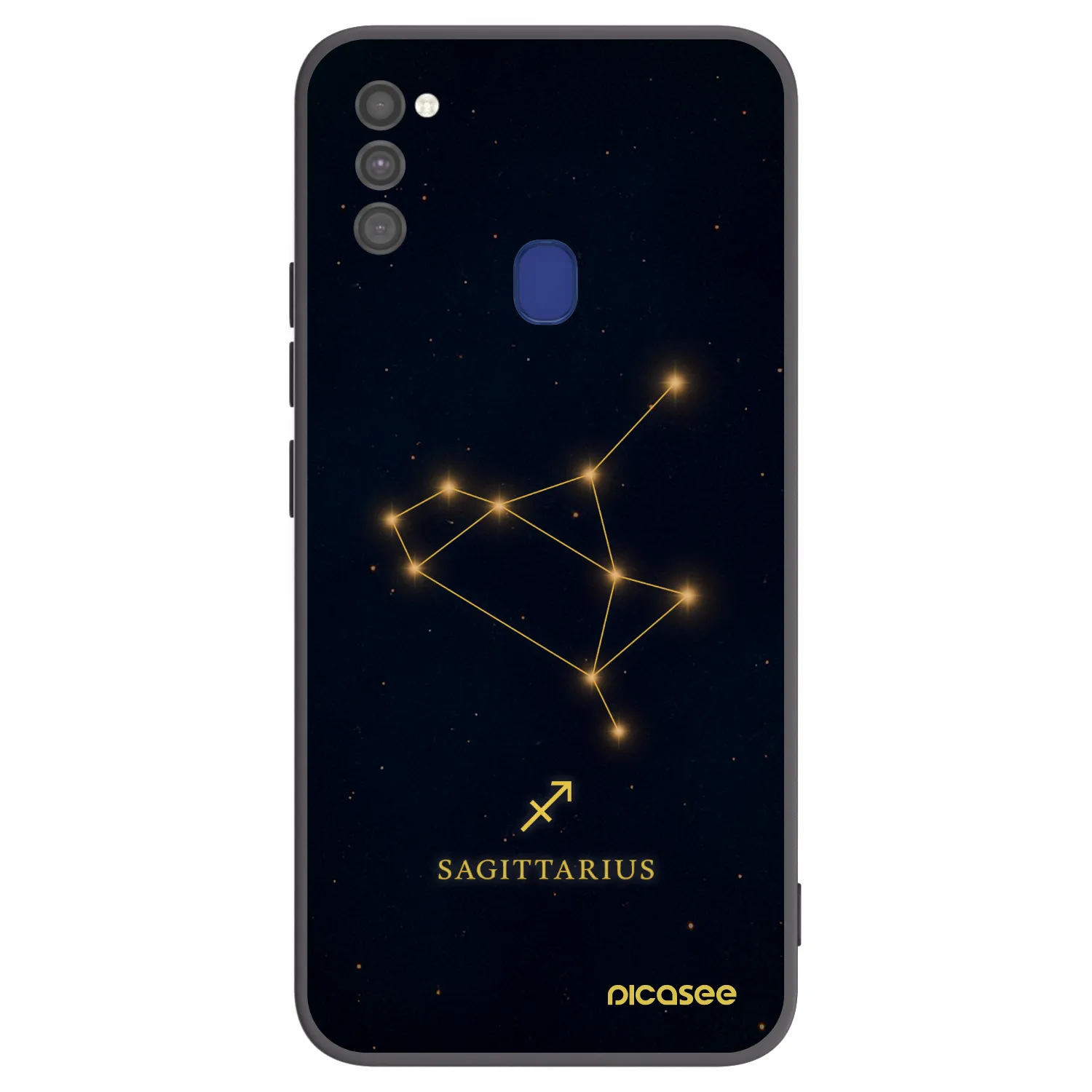 Picasee fekete szilikon tok az alábbi mobiltelefonokra Samsung Galaxy M21 M215F - SAGITTARIUS