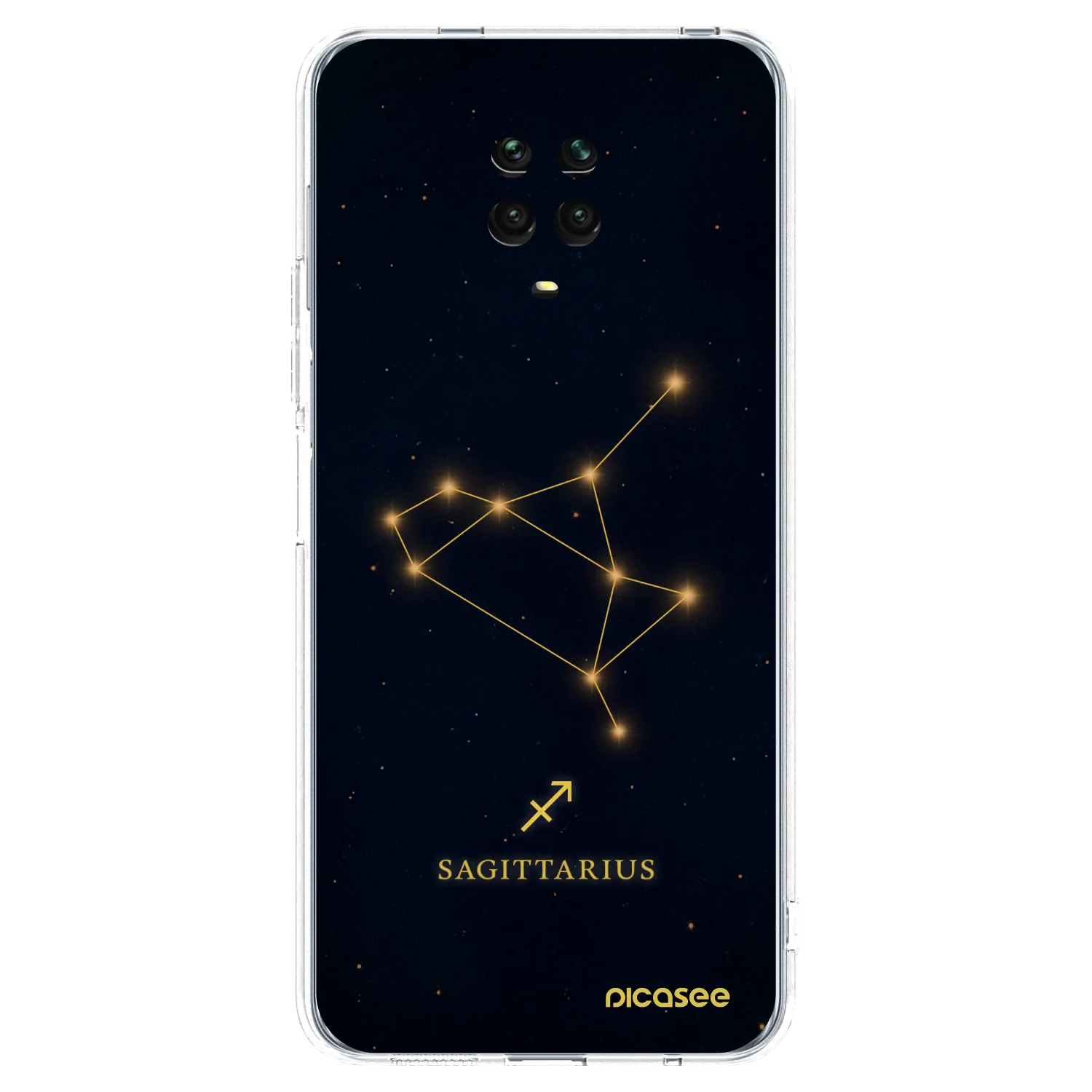 Picasee átlátszó szilikon tok az alábbi mobiltelefonokra Xiaomi Redmi Note 9S - SAGITTARIUS