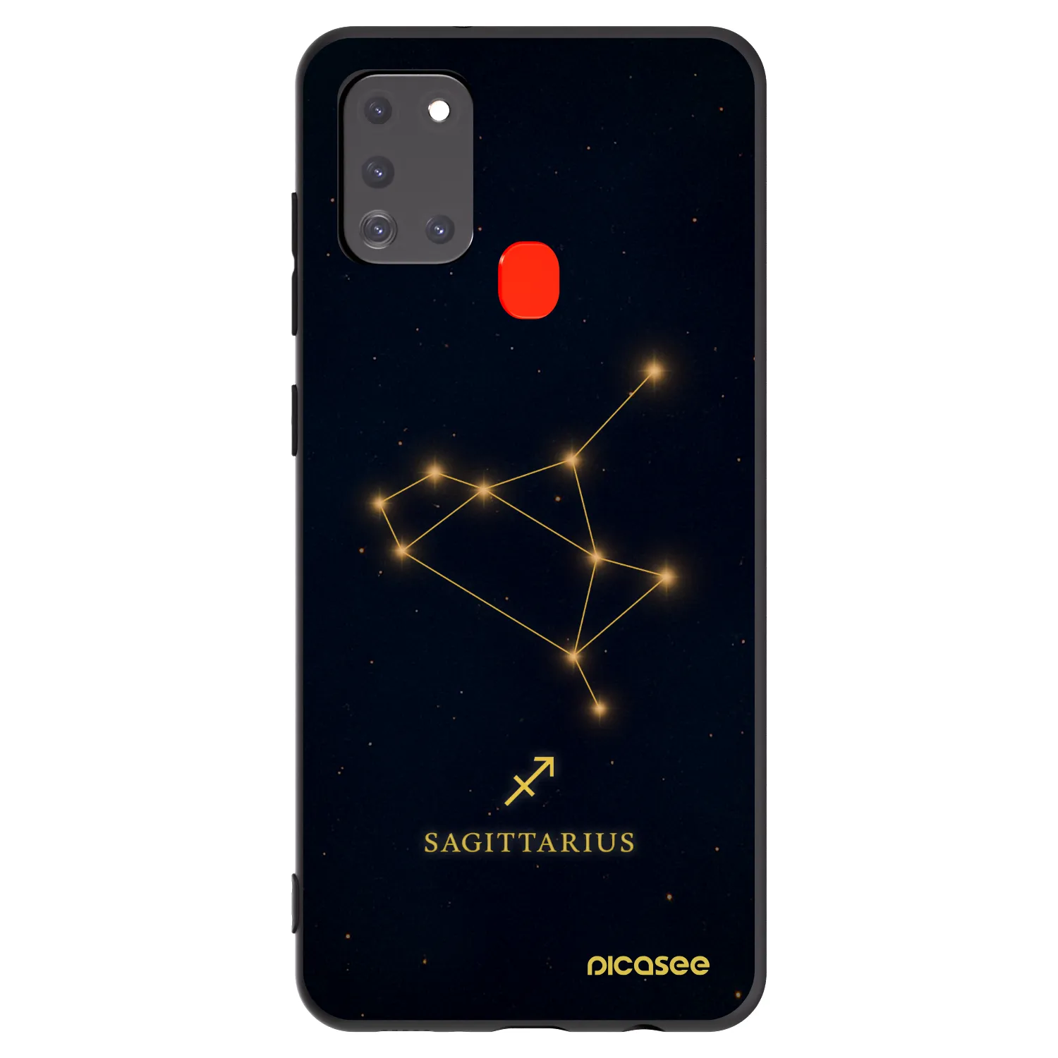 Picasee fekete szilikon tok az alábbi mobiltelefonokra Samsung Galaxy A21s - SAGITTARIUS