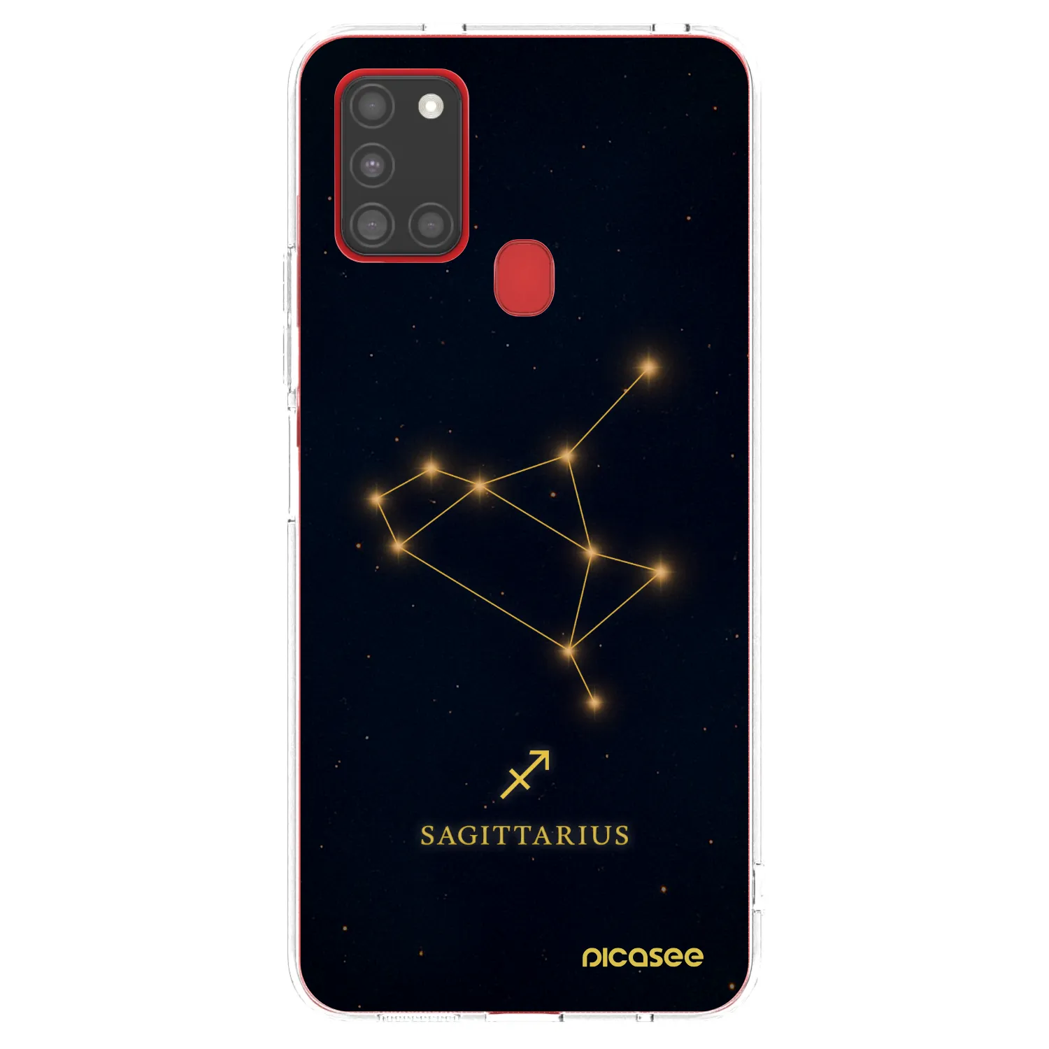 Picasee átlátszó szilikon tok az alábbi mobiltelefonokra Samsung Galaxy A21s - SAGITTARIUS