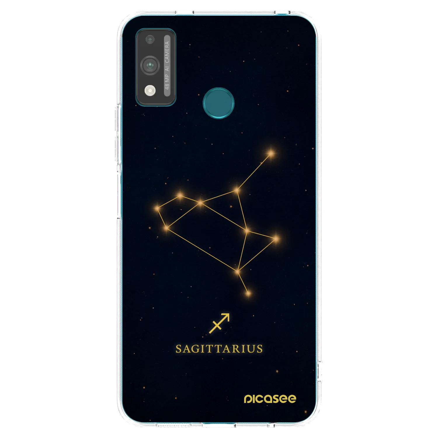 Picasee átlátszó szilikon tok az alábbi mobiltelefonokra Honor 9X Lite - SAGITTARIUS