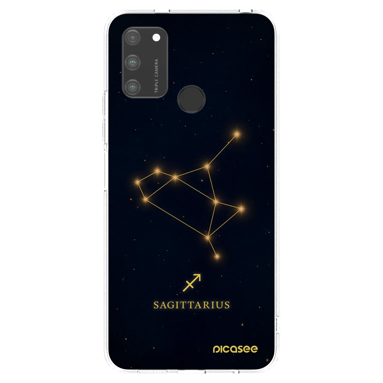 Picasee átlátszó szilikon tok az alábbi mobiltelefonokra Honor 9A - SAGITTARIUS
