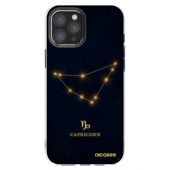 Picasee átlátszó szilikon tok az alábbi mobiltelefonokra Apple iPhone 12 Pro Max - CAPRICORN