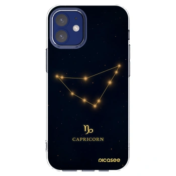 Picasee átlátszó szilikon tok az alábbi mobiltelefonokra Apple iPhone 12 mini - CAPRICORN