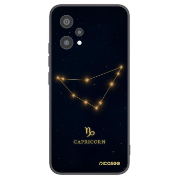 Picasee fekete szilikon tok az alábbi mobiltelefonokra Realme 9 Pro 5G - CAPRICORN