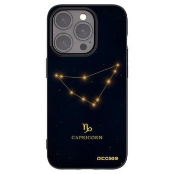 Picasee fekete szilikon tok az alábbi mobiltelefonokra Apple iPhone 15 Pro - CAPRICORN