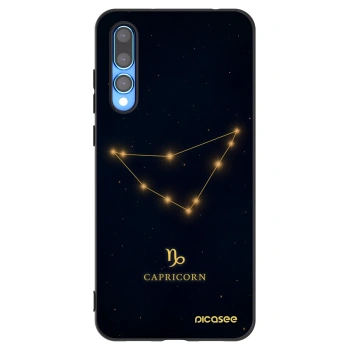 Picasee fekete szilikon tok az alábbi mobiltelefonokra Huawei P20 Pro - CAPRICORN