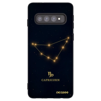 Picasee fekete szilikon tok az alábbi mobiltelefonokra Samsung Galaxy S10 G973 - CAPRICORN