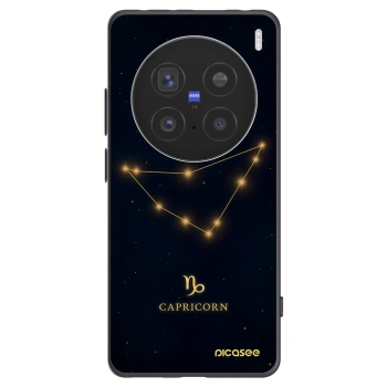 Picasee fekete szilikon tok az alábbi mobiltelefonokra Vivo X200 Pro - CAPRICORN