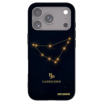 Picasee fekete szilikon tok az alábbi mobiltelefonokra Apple iPhone 17 Pro - CAPRICORN
