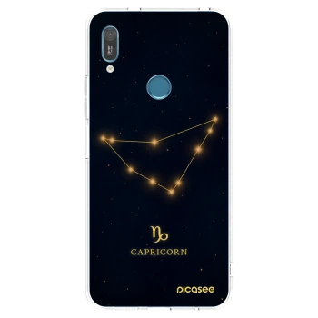 Picasee átlátszó szilikon tok az alábbi mobiltelefonokra Huawei Y6 2019 - CAPRICORN