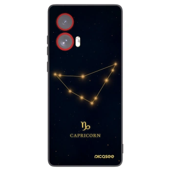 Picasee fekete szilikon tok az alábbi mobiltelefonokra Motorola Edge 50 Fusion - CAPRICORN