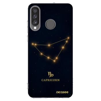 Picasee átlátszó szilikon tok az alábbi mobiltelefonokra Huawei P30 Lite - CAPRICORN