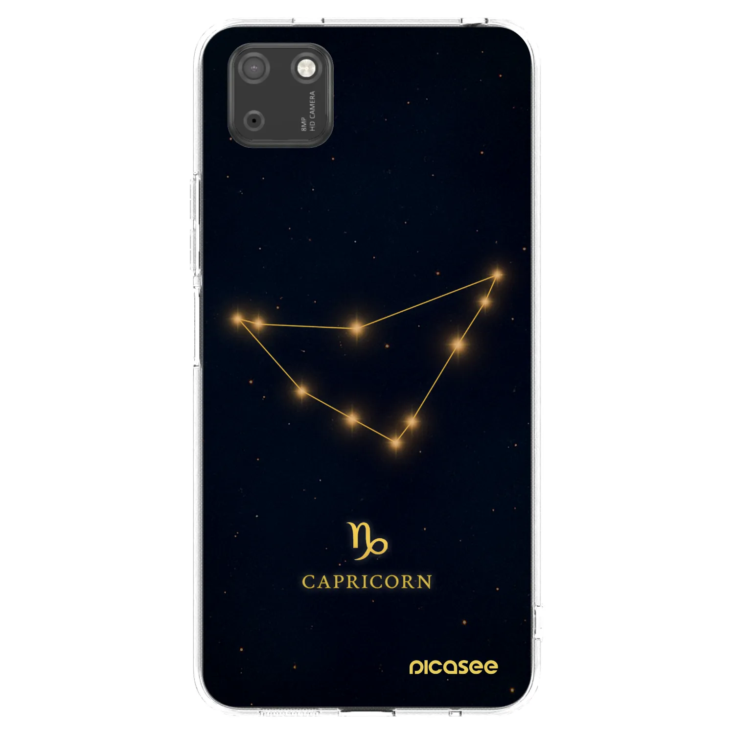 Picasee átlátszó szilikon tok az alábbi mobiltelefonokra Huawei Y5P - CAPRICORN