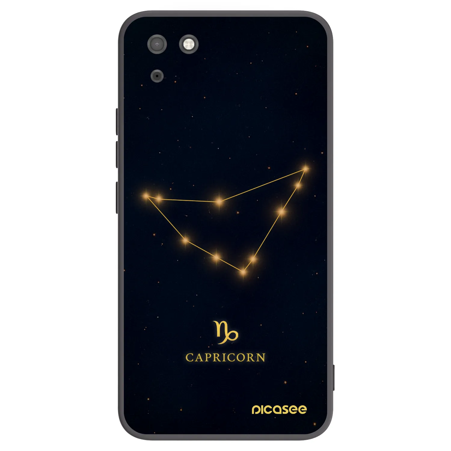 Picasee fekete szilikon tok az alábbi mobiltelefonokra Huawei Y5P - CAPRICORN