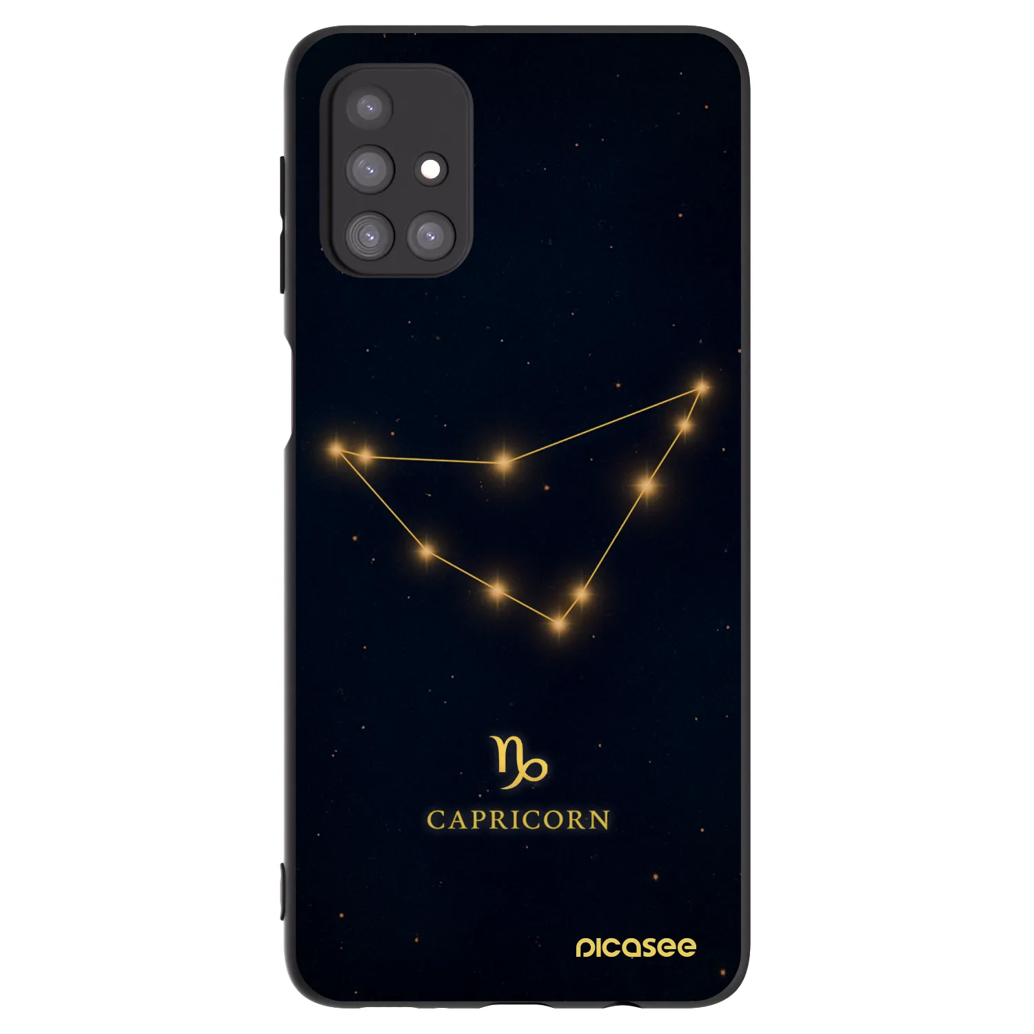 Picasee fekete szilikon tok az alábbi mobiltelefonokra Samsung Galaxy M31s - CAPRICORN