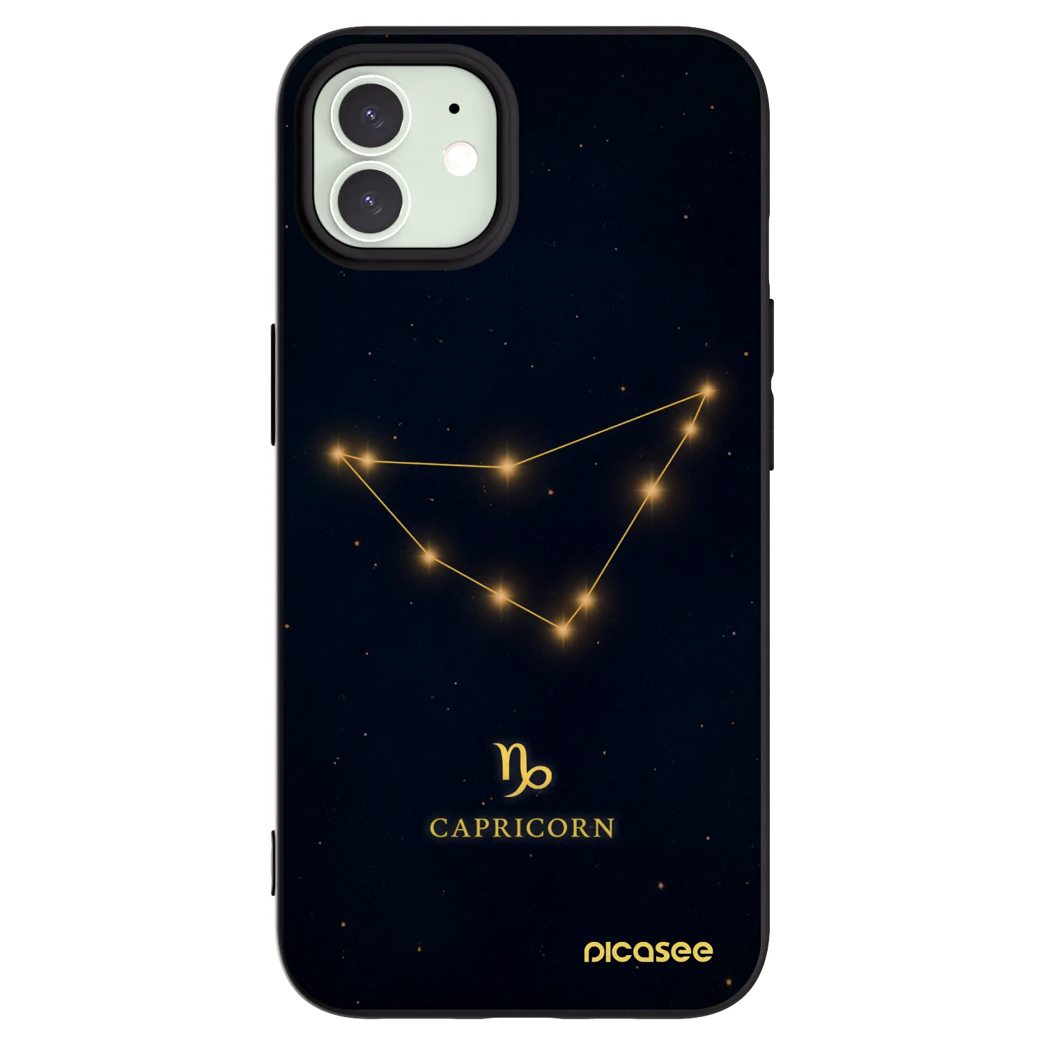 Picasee fekete szilikon tok az alábbi mobiltelefonokra Apple iPhone 12 Pro - CAPRICORN