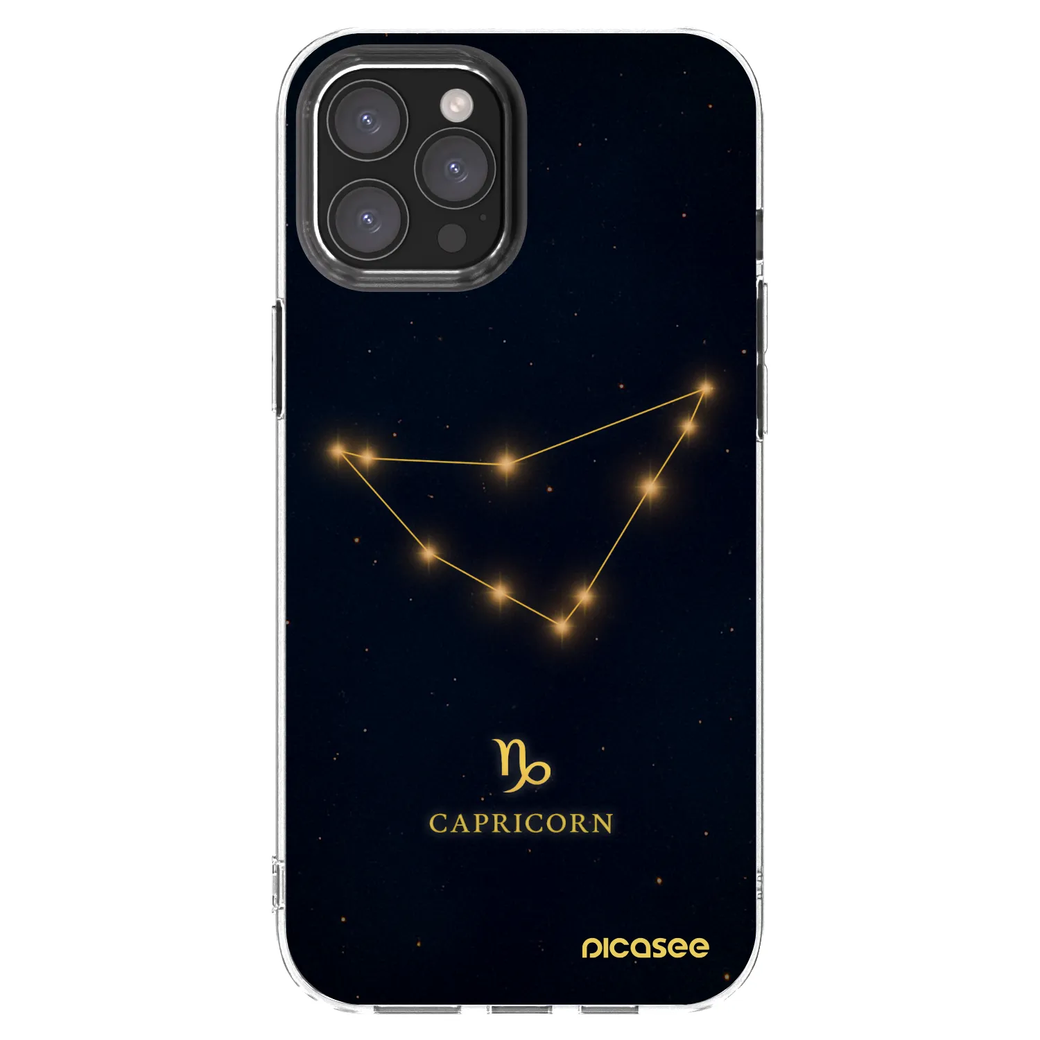 Picasee átlátszó szilikon tok az alábbi mobiltelefonokra Apple iPhone 12 Pro Max - CAPRICORN