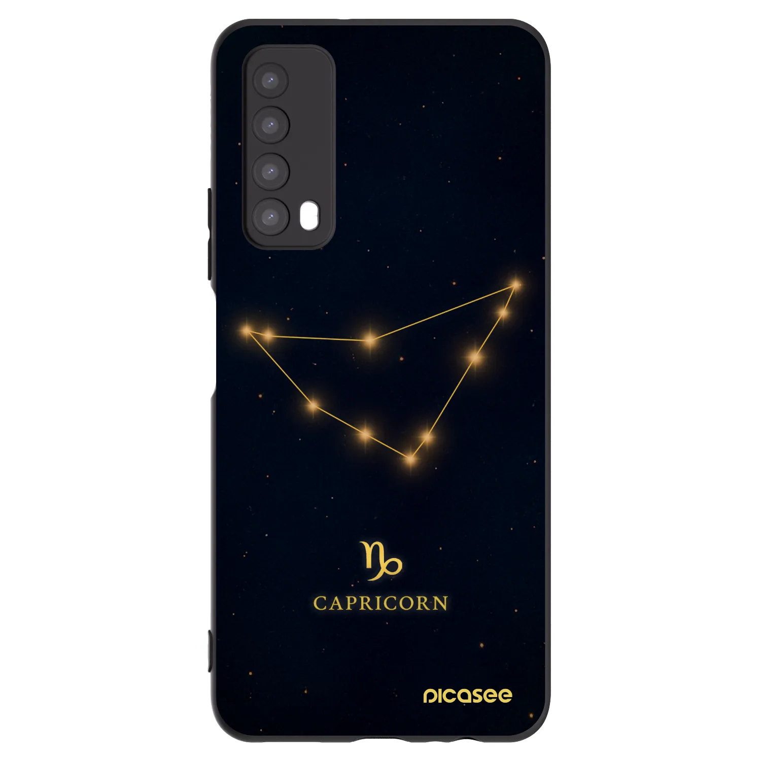 Picasee fekete szilikon tok az alábbi mobiltelefonokra Huawei P Smart 2021 - CAPRICORN