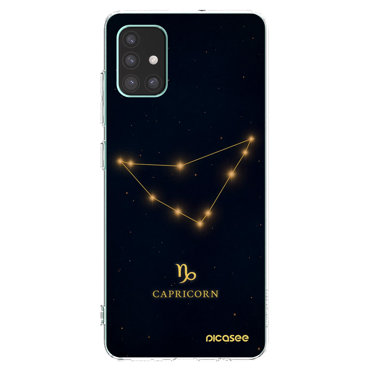 Picasee átlátszó szilikon tok az alábbi mobiltelefonokra Samsung Galaxy M51 M515F - CAPRICORN