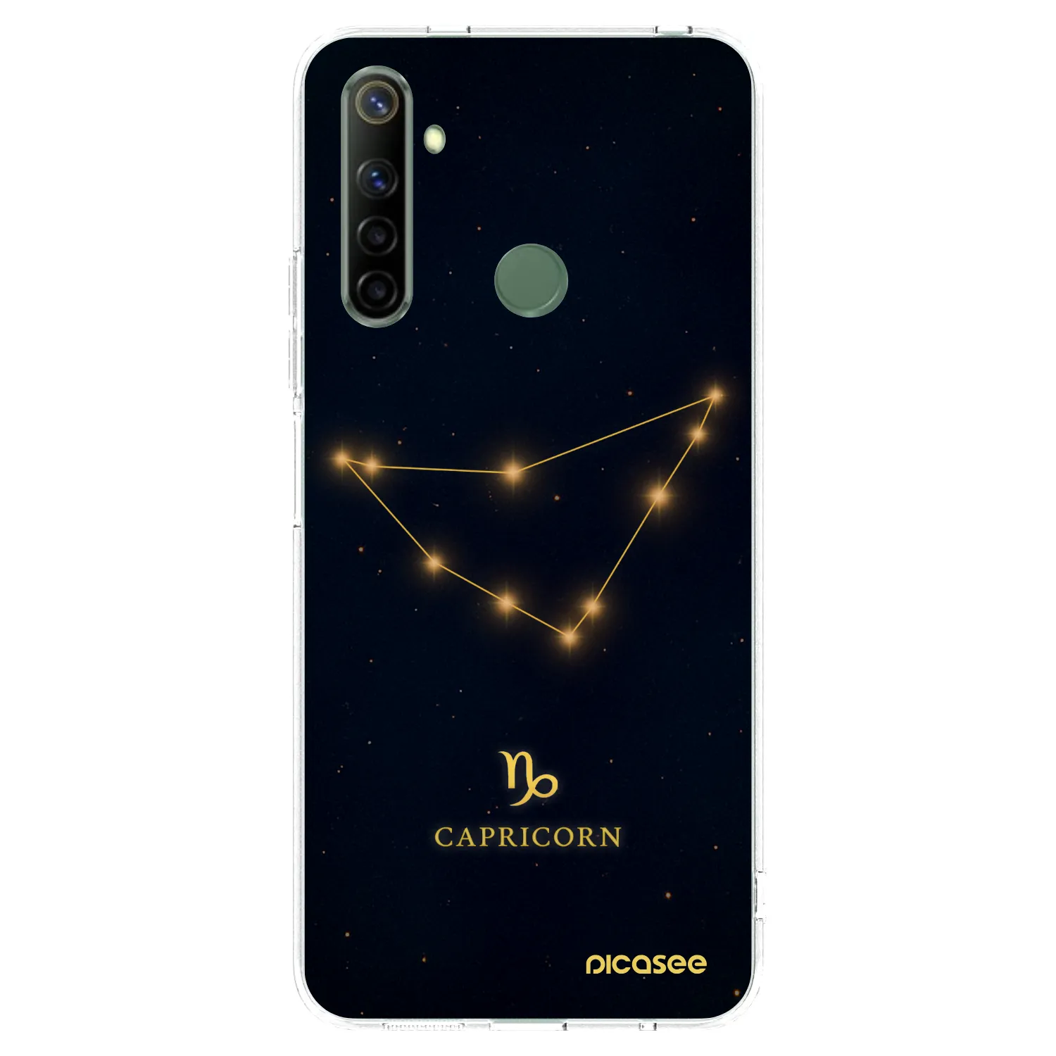 Picasee átlátszó szilikon tok az alábbi mobiltelefonokra Realme 6i - CAPRICORN