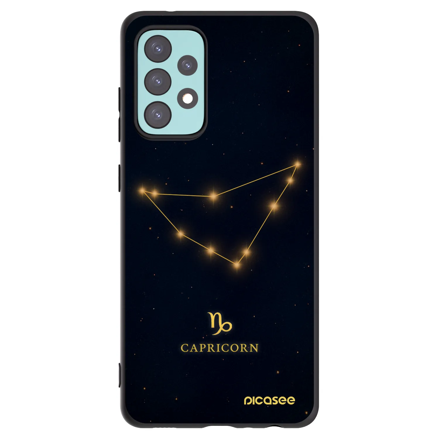 Picasee fekete szilikon tok az alábbi mobiltelefonokra Samsung Galaxy A72 A725F - CAPRICORN