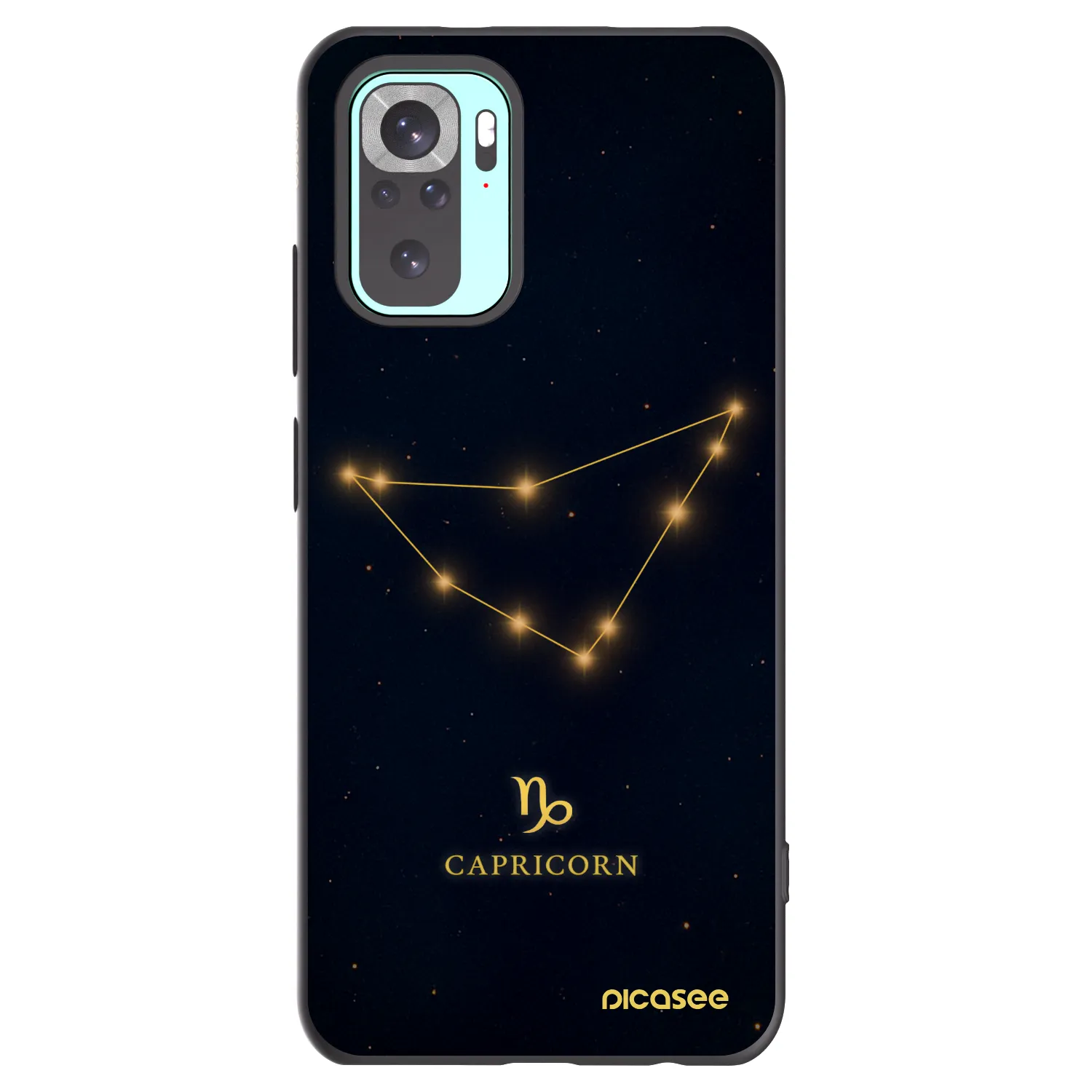 Picasee fekete szilikon tok az alábbi mobiltelefonokra Xiaomi Redmi Note 10 Pro - CAPRICORN