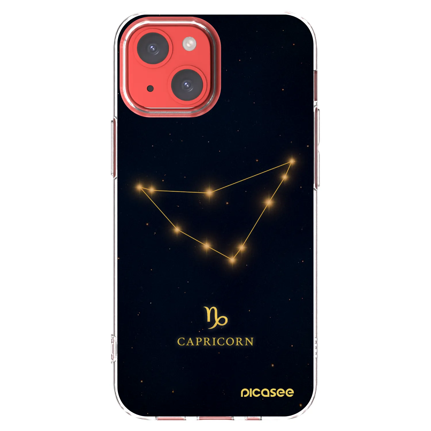 Picasee átlátszó szilikon tok az alábbi mobiltelefonokra Apple iPhone 13 mini - CAPRICORN