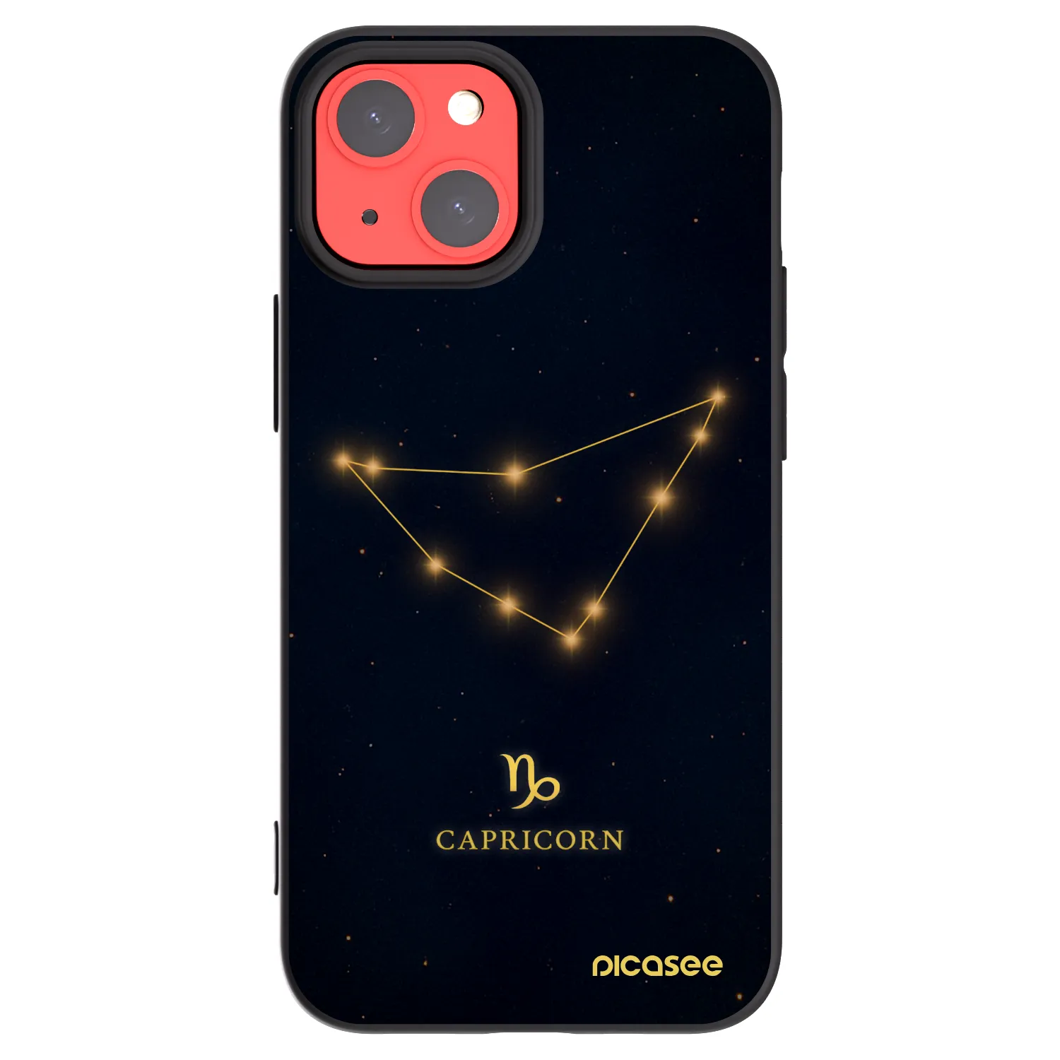 Picasee fekete szilikon tok az alábbi mobiltelefonokra Apple iPhone 13 mini - CAPRICORN