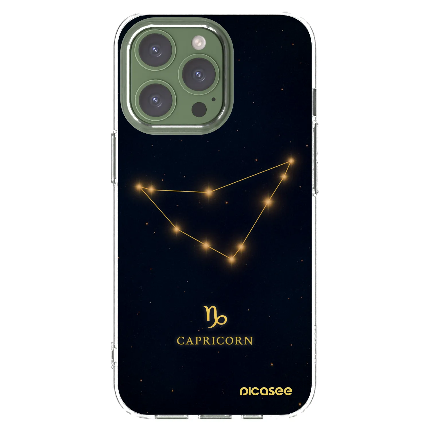 Picasee átlátszó szilikon tok az alábbi mobiltelefonokra Apple iPhone 13 Pro - CAPRICORN