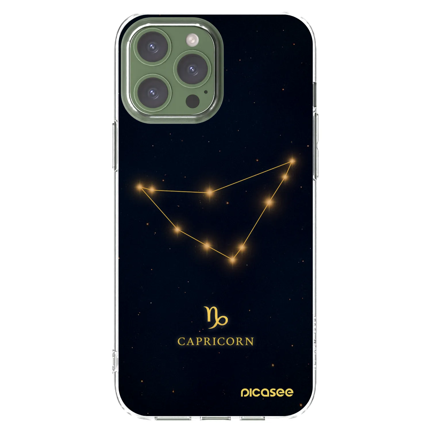 Picasee átlátszó szilikon tok az alábbi mobiltelefonokra Apple iPhone 13 Pro Max - CAPRICORN