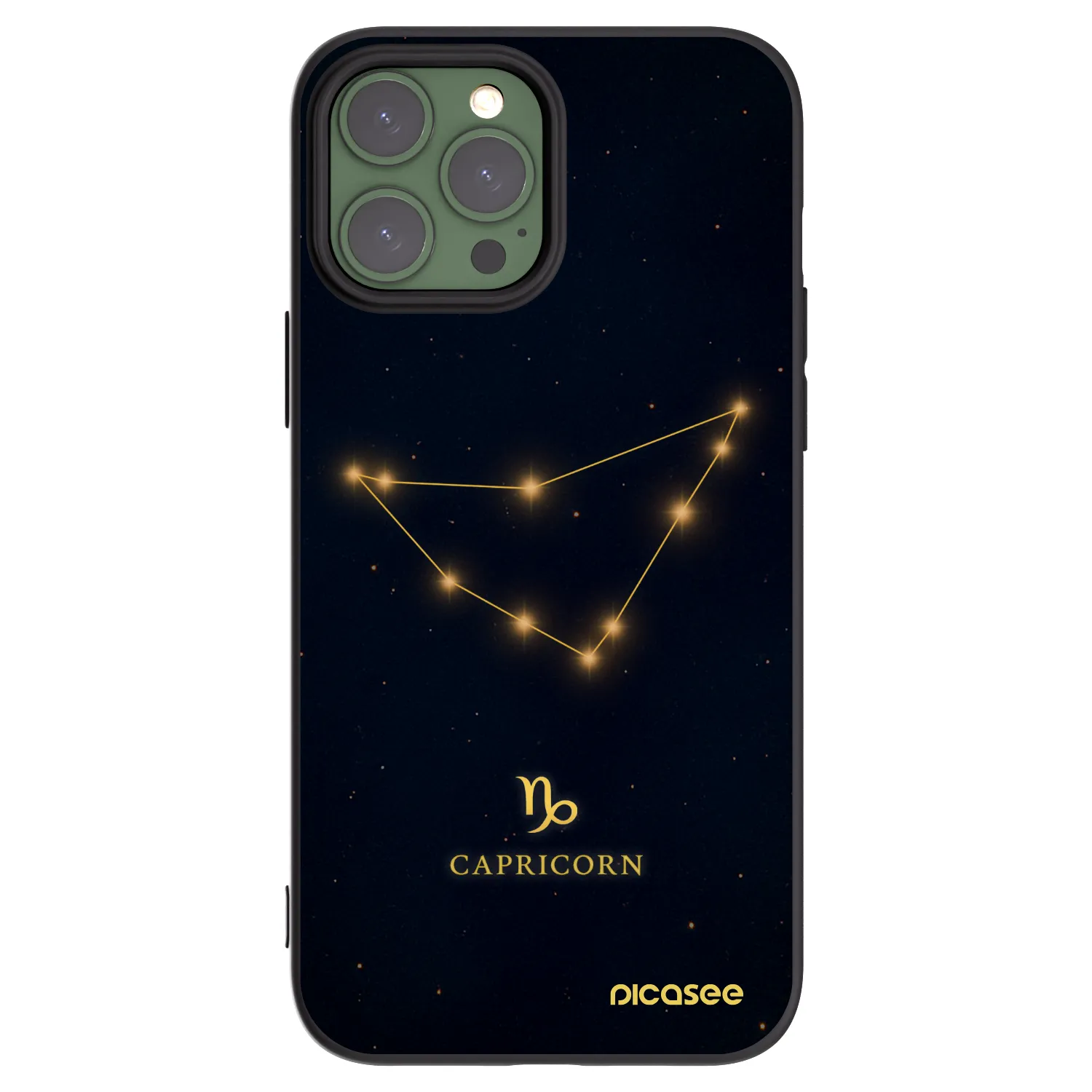 Picasee fekete szilikon tok az alábbi mobiltelefonokra Apple iPhone 13 Pro Max - CAPRICORN