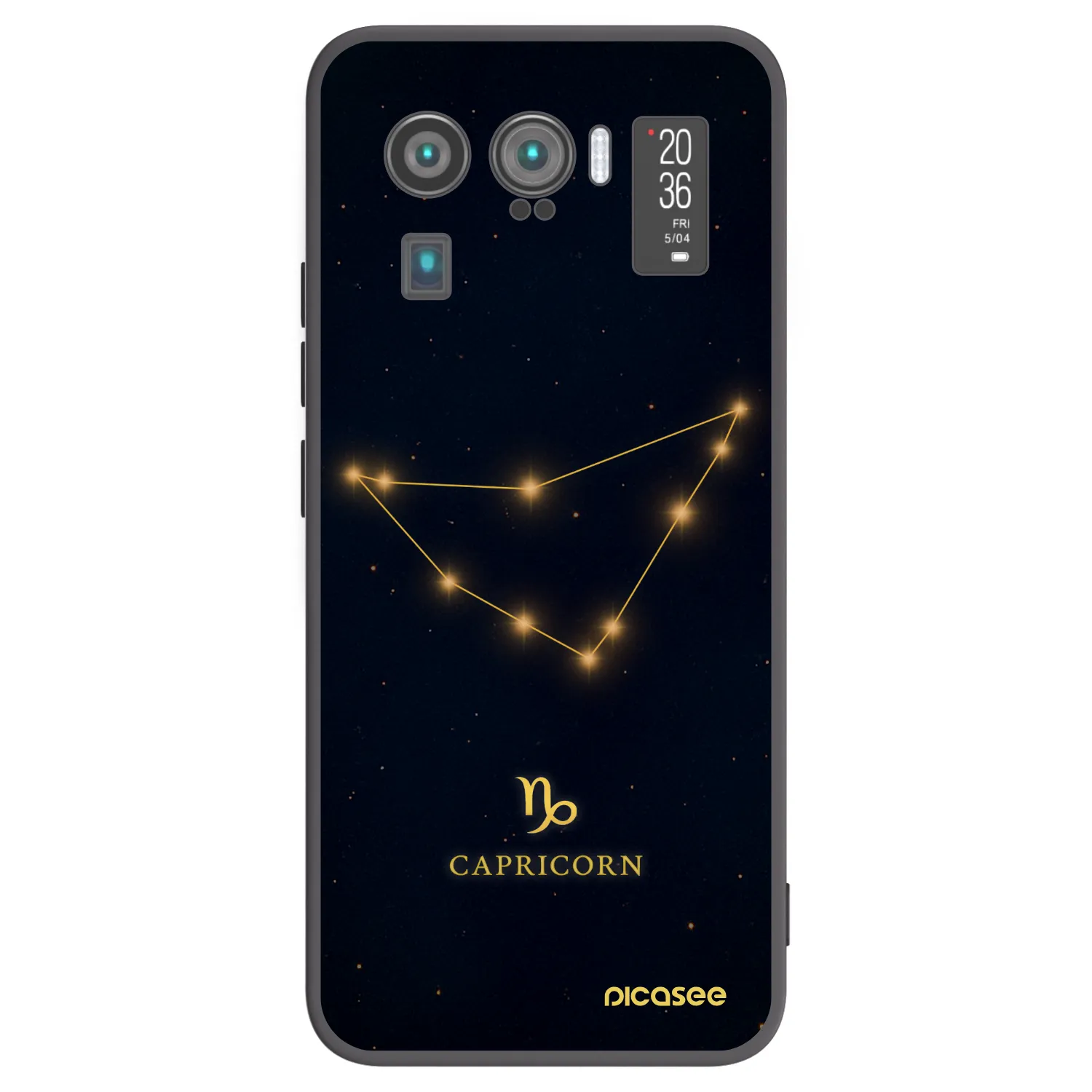 Picasee fekete szilikon tok az alábbi mobiltelefonokra Xiaomi Mi 11 Ultra - CAPRICORN