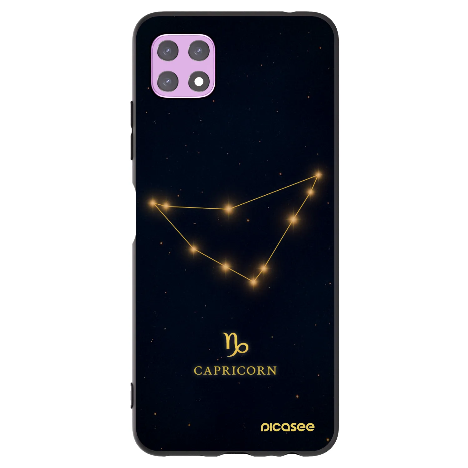 Picasee fekete szilikon tok az alábbi mobiltelefonokra Samsung Galaxy A22 A226B 5G - CAPRICORN