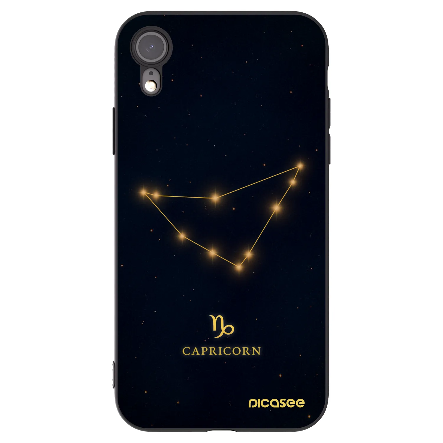 Picasee fekete szilikon tok az alábbi mobiltelefonokra Apple iPhone XR - CAPRICORN