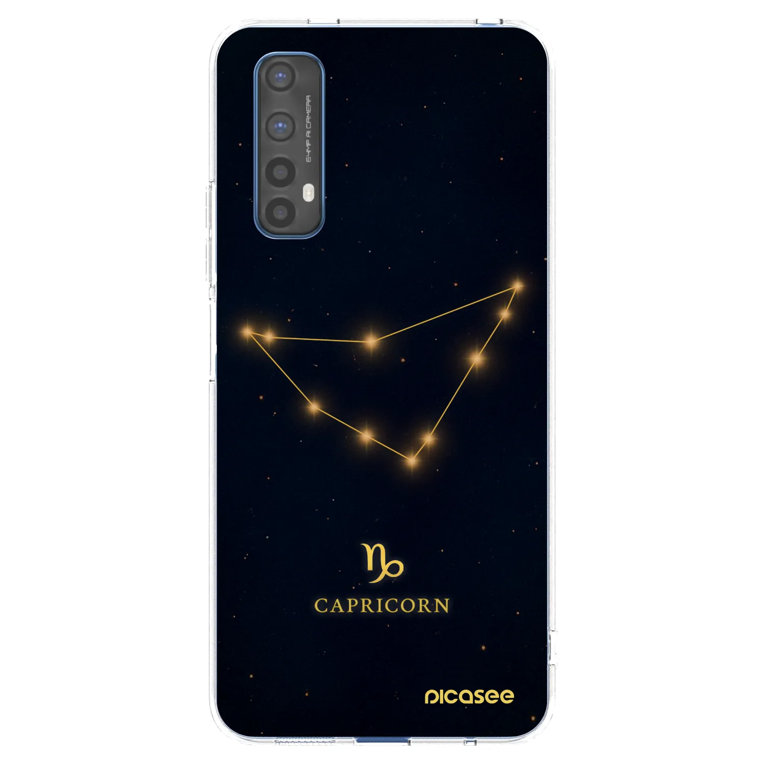 Picasee átlátszó szilikon tok az alábbi mobiltelefonokra Realme 7 - CAPRICORN