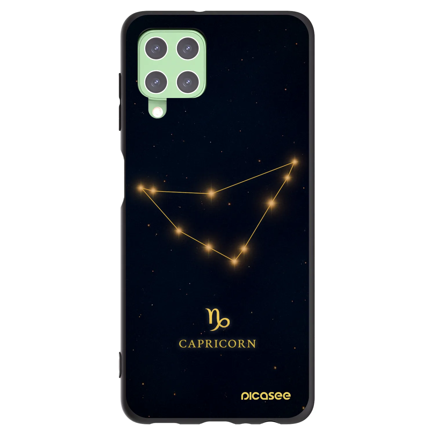Picasee fekete szilikon tok az alábbi mobiltelefonokra Samsung Galaxy A22 A225F 4G - CAPRICORN