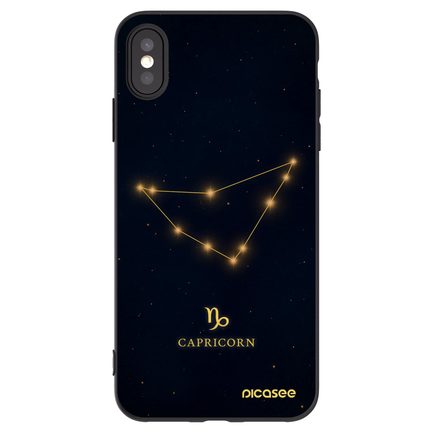 Picasee fekete szilikon tok az alábbi mobiltelefonokra Apple iPhone XS Max - CAPRICORN