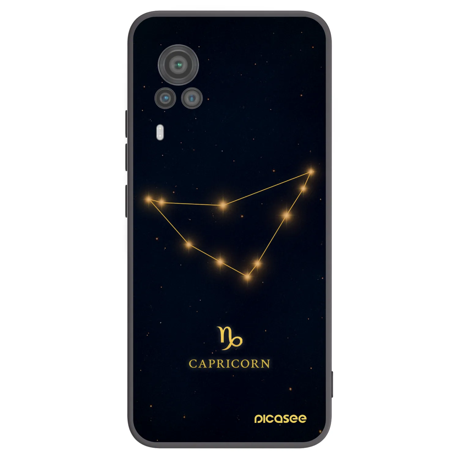 Picasee fekete szilikon tok az alábbi mobiltelefonokra Vivo X60 Pro 5G - CAPRICORN