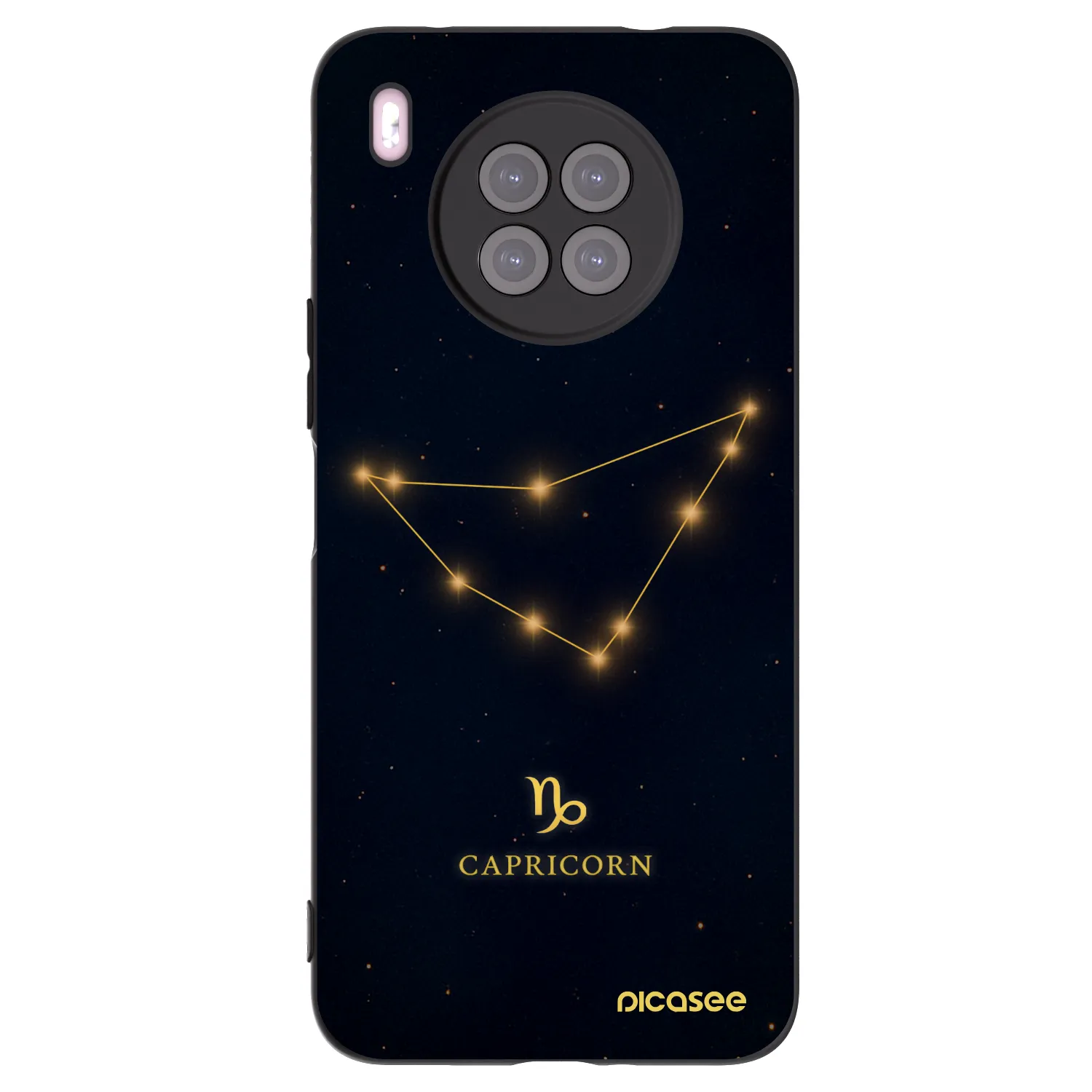 Picasee fekete szilikon tok az alábbi mobiltelefonokra Huawei Nova 8i - CAPRICORN