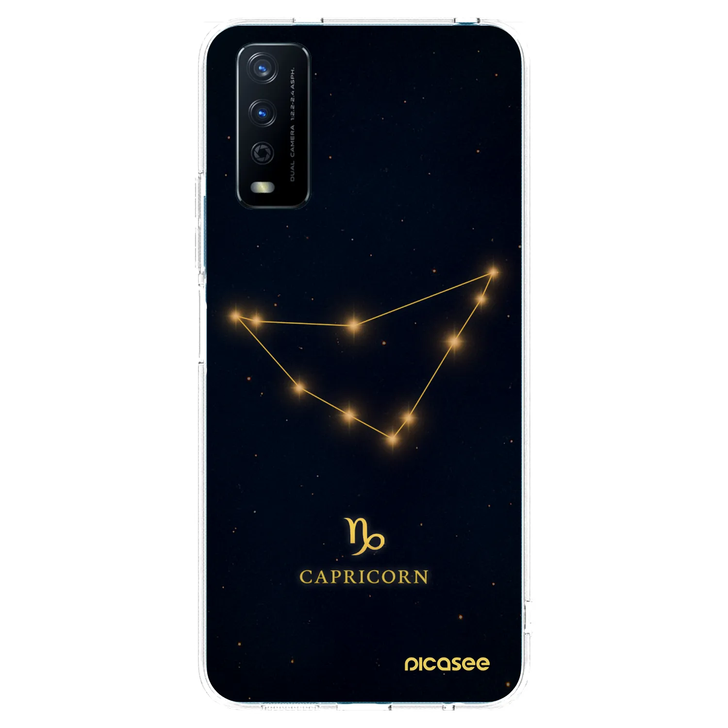 Picasee átlátszó szilikon tok az alábbi mobiltelefonokra Vivo Y11s - CAPRICORN