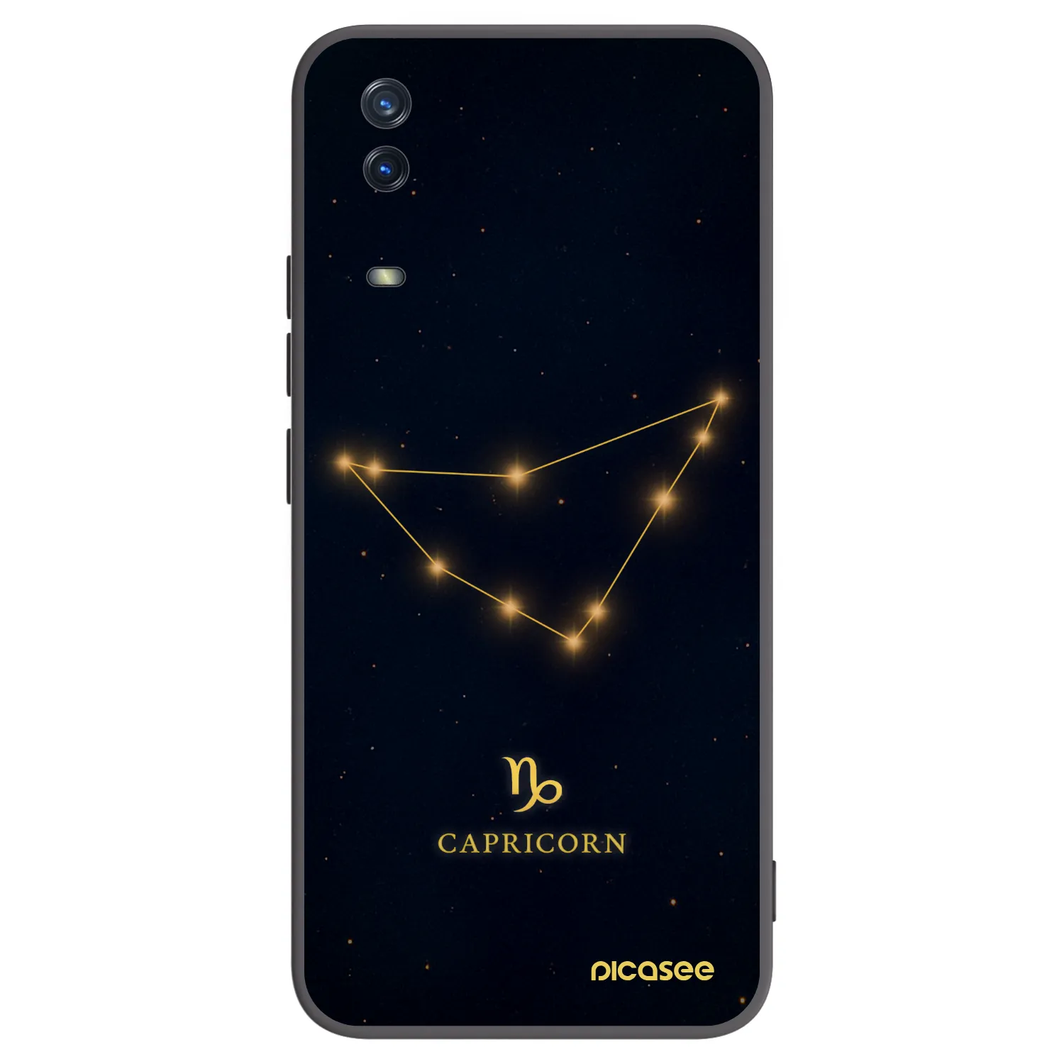 Picasee fekete szilikon tok az alábbi mobiltelefonokra Vivo Y11s - CAPRICORN