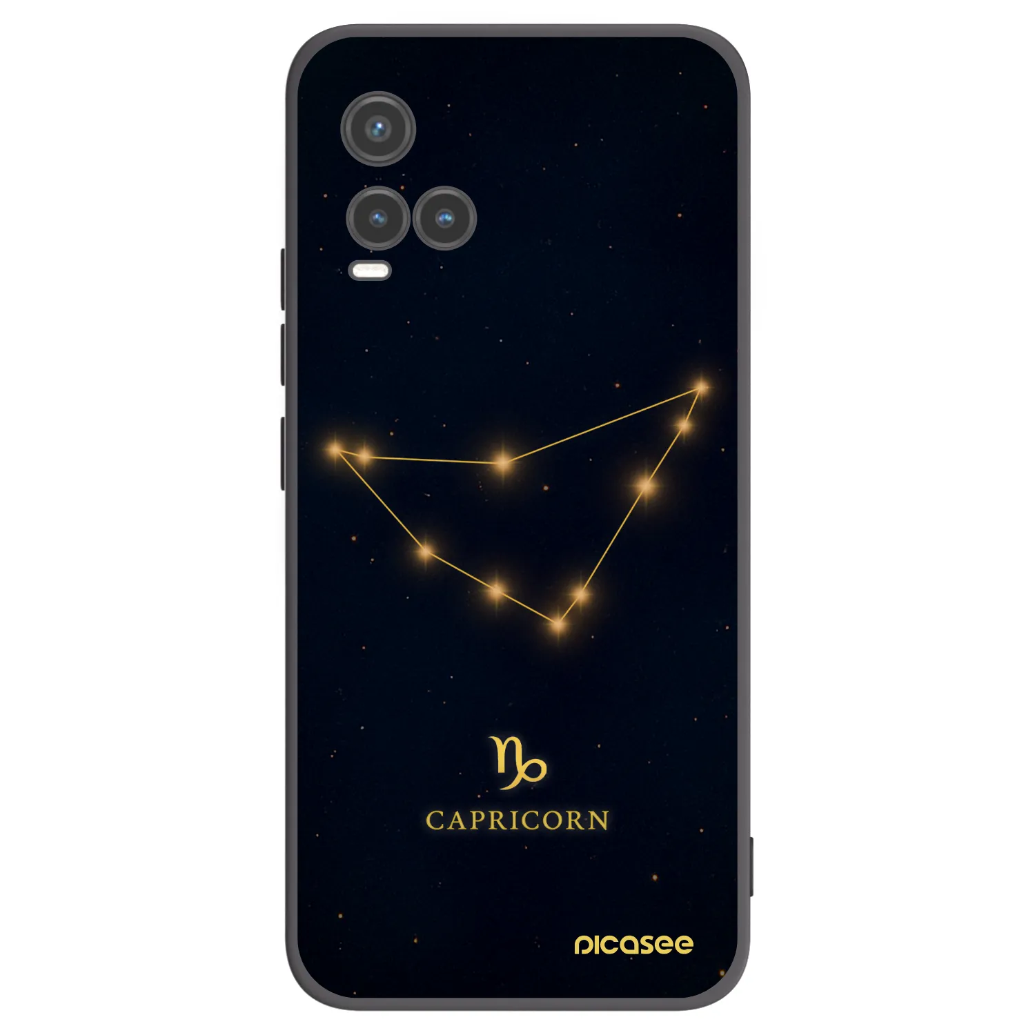 Picasee fekete szilikon tok az alábbi mobiltelefonokra Vivo Y33s - CAPRICORN
