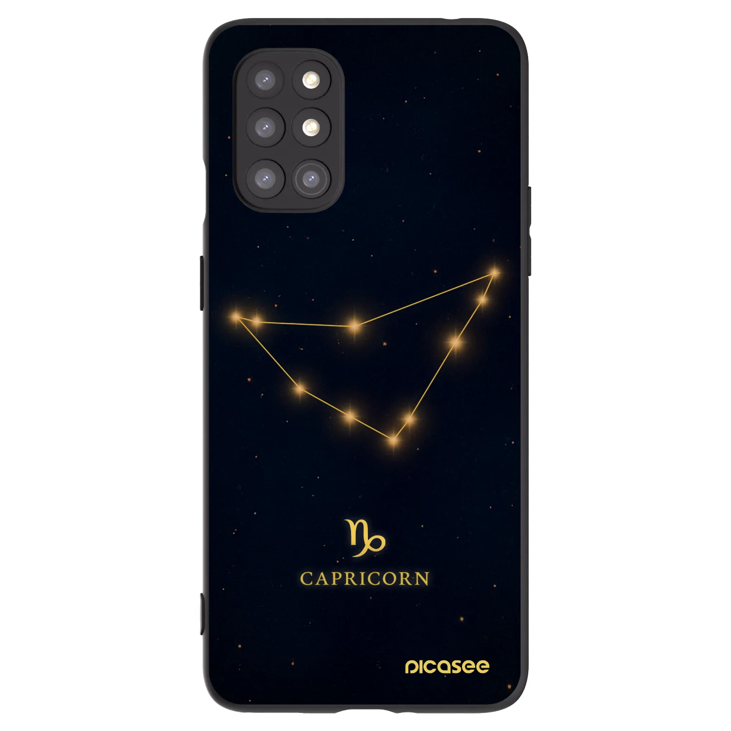 Picasee fekete szilikon tok az alábbi mobiltelefonokra OnePlus 8T - CAPRICORN