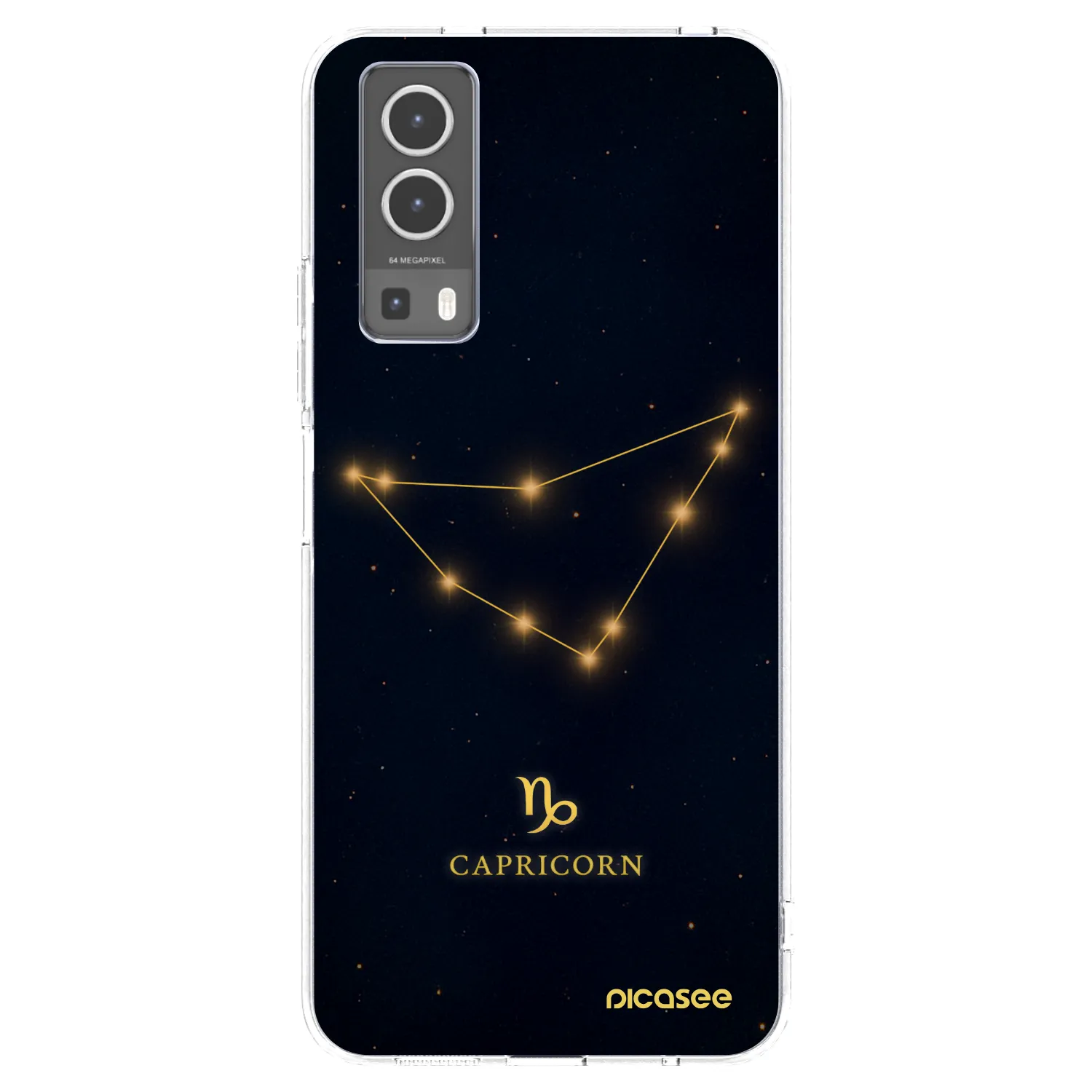 Picasee átlátszó szilikon tok az alábbi mobiltelefonokra Vivo Y72 5G - CAPRICORN
