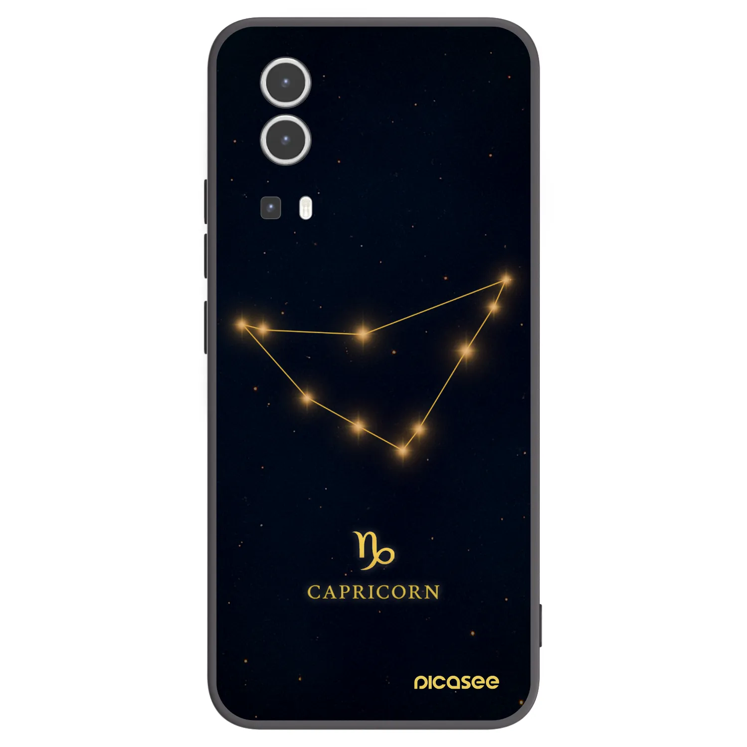 Picasee fekete szilikon tok az alábbi mobiltelefonokra Vivo Y72 5G - CAPRICORN