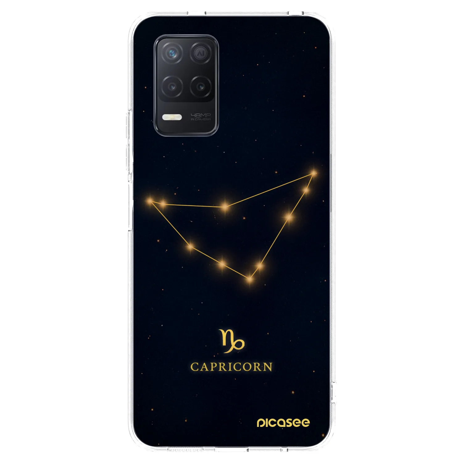 Picasee átlátszó szilikon tok az alábbi mobiltelefonokra Realme 8 5G - CAPRICORN